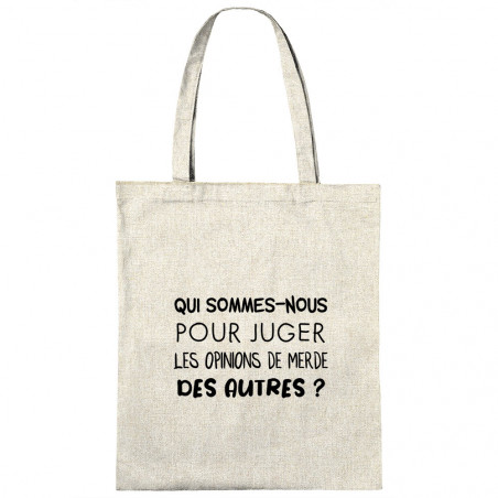 Sac shopping en toile "Qui...