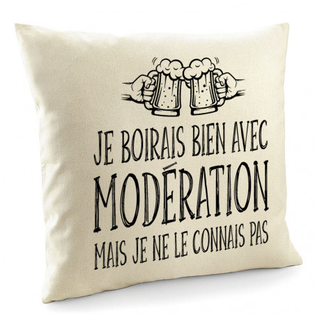 Coussin "Je boirais bien...