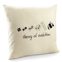 Coussin naturel Theory of Evolution (Trabe,Jeux Vidéo / Geek,Révolution,Evolution)