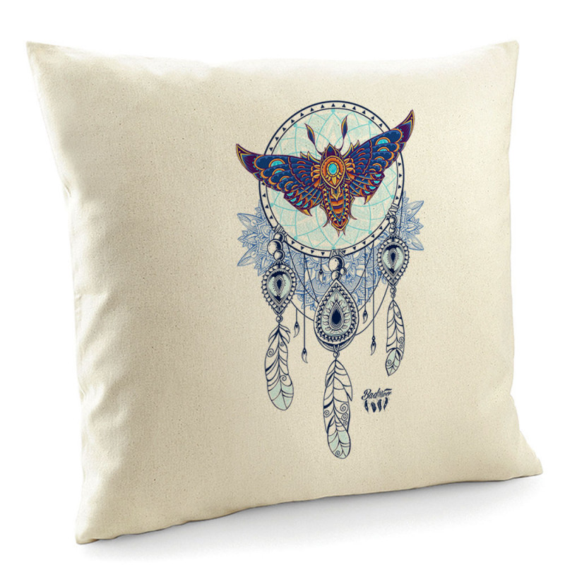 Coussin naturel Weird Dreams (Bad River,Animaux,Ethnique)