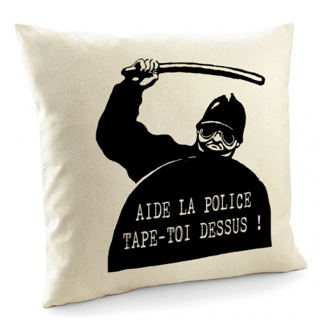 Coussin "Aide la police"