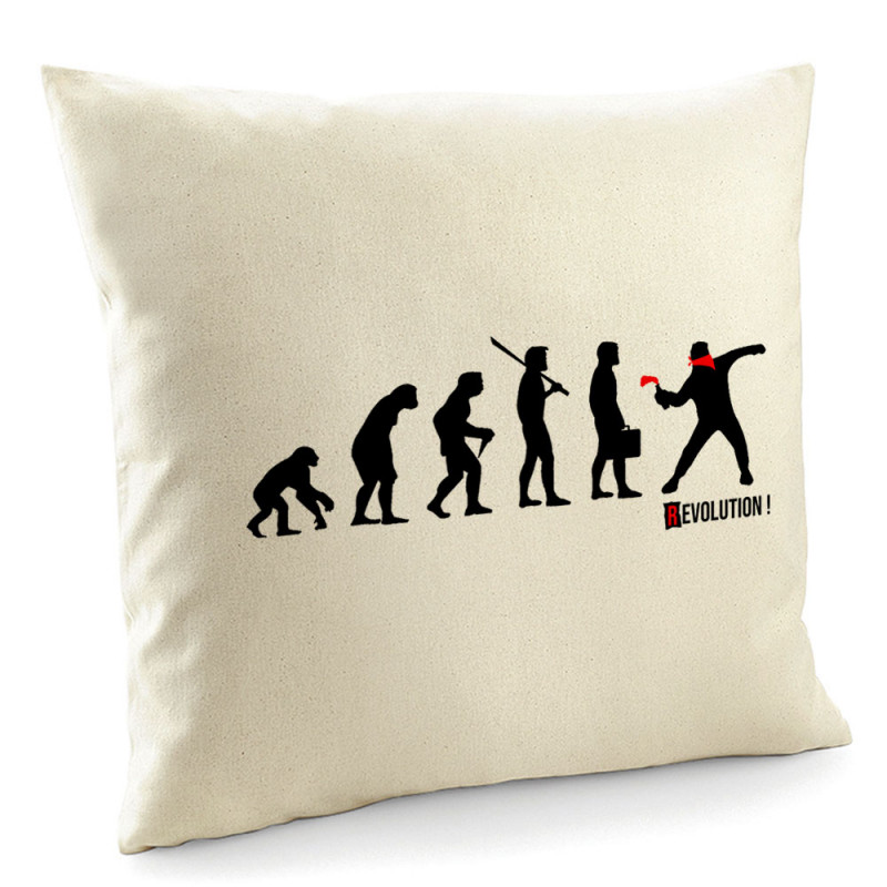 Coussin naturel Révolution 2 (Gondrax,Slogans engagés,Evolution)