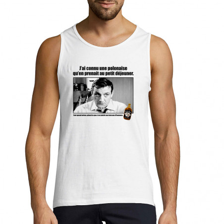 Débardeur homme blanc Une polonaise (Films/Séries,Les Tontons Flingueurs)