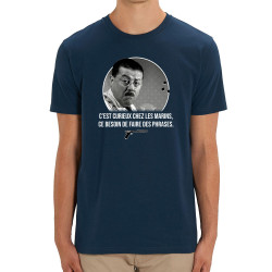 T-shirt homme coton bio bleu marine Les marins (Gondrax,Films/Séries,Les Tontons Flingueurs)