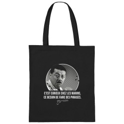 Sac shopping en toile noir Les marins (Gondrax,Films/Séries,Les Tontons Flingueurs)