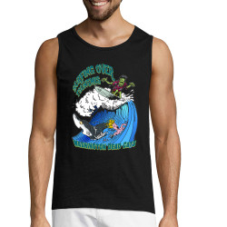 Débardeur homme noir Surfing Over Tsunamis (Washington Dead Cats,Skate)