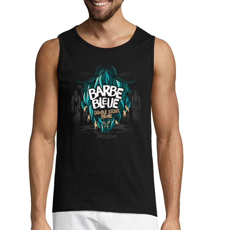 Débardeur homme noir Barbe Bleue (Mélusine,Alcool)