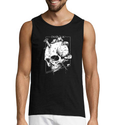 Débardeur homme noir Nailed Skull (Gondrax,Diabolik,Têtes de morts)
