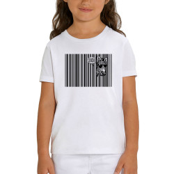 T-shirt enfant coton bio blanc Coucou (Gondrax,Animaux,Humour)