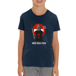 T-shirt enfant coton bio bleu marine None Shall Pass (Le Duc,Films/Séries)