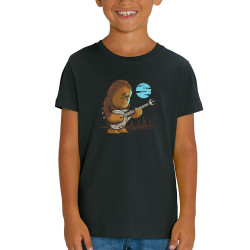 T-shirt enfant coton bio noir Chewbacca Blues (Le Duc,Films/Séries,Star Wars)
