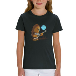 T-shirt enfant coton bio noir Chewbacca Blues (Le Duc,Films/Séries,Star Wars)