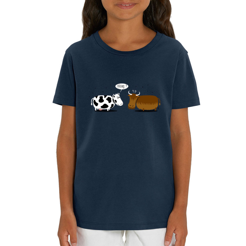 T-shirt enfant coton bio bleu marine Viking (Gondrax,Animaux,Humour)
