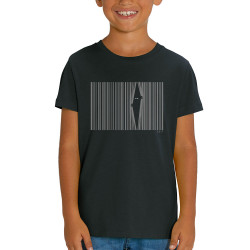 T-shirt enfant coton bio noir Exit (Gondrax,Slogans engagés)