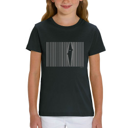 T-shirt enfant coton bio noir Exit (Gondrax,Slogans engagés)