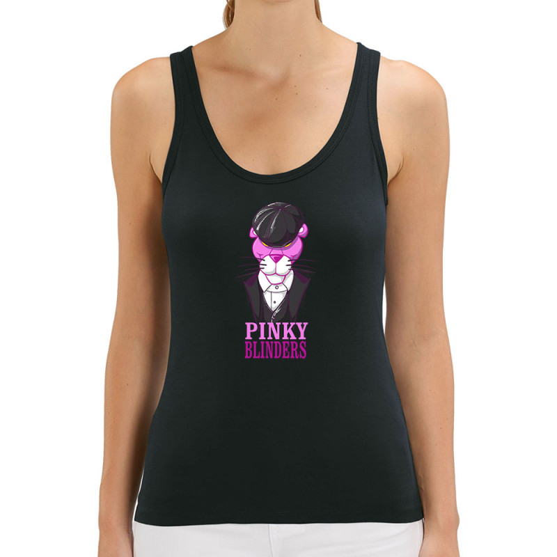 Débardeur femme coton bio noir Pinky Blinders (Mr Mouton,Animaux,Films/Séries)