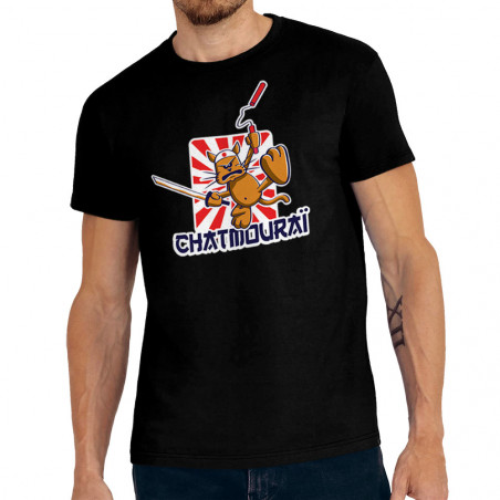 Tee-shirt homme "Chatmouraï"