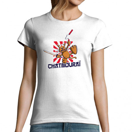 T-shirt femme "Chatmouraï"