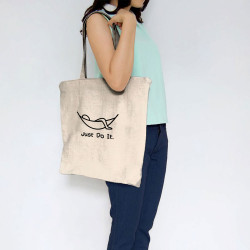 Sac shopping en toile naturel Just Do It Hamac (Gondrax,Humour,Paresse)