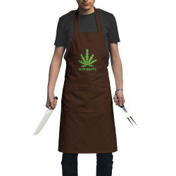 Tablier unisexe chocolat Rasta Roquette (Alex Kidd,Humour,Reggae)