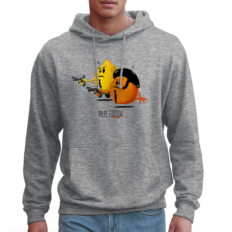 Sweat homme à capuche gris chiné Pulpe Fiction (Gondrax,Fruits & Légumes,Films/Séries)