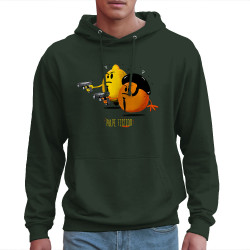 Sweat homme à capuche vert foncé Pulpe Fiction (Gondrax,Fruits & Légumes,Films/Séries)