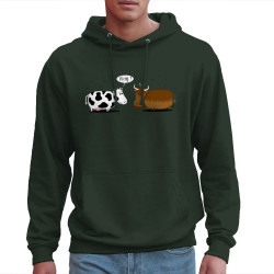 Sweat homme à capuche vert foncé Viking (Gondrax,Animaux,Humour)