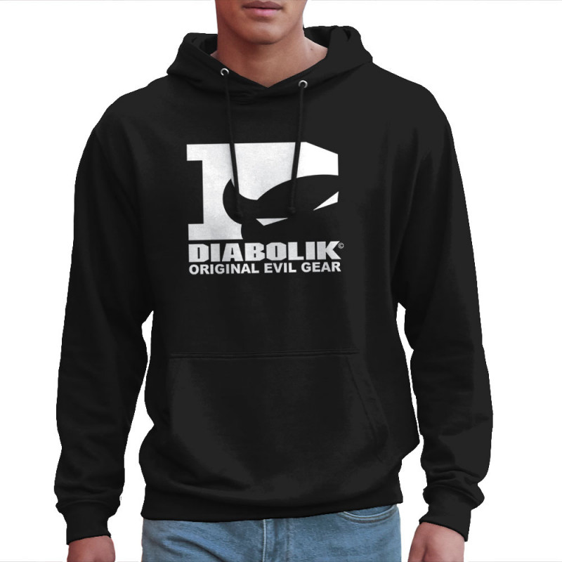 Sweat homme à capuche noir Diabolik - D Logo (Diabolik)