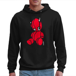 Sweat homme à capuche noir Diabolik - Puppet (Diabolik)