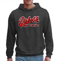 Sweat homme à capuche gris anthracite Diabolik - Baseball (Diabolik)