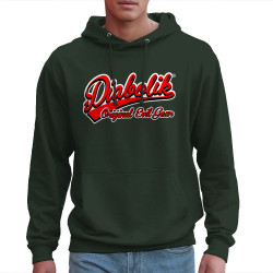 Sweat homme à capuche vert foncé Diabolik - Baseball (Diabolik)