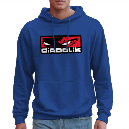 Sweat homme à capuche bleu royal Diabolik - Heros (Diabolik)