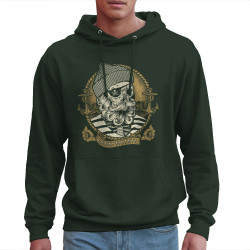 Sweat homme à capuche vert foncé Santa Muerte - Dead Fisherman (Simon,Santa Muerte,Têtes de morts)