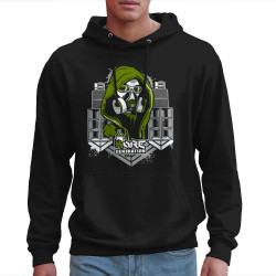 Sweat homme à capuche noir Kore Generation (E Cone,teufeur)