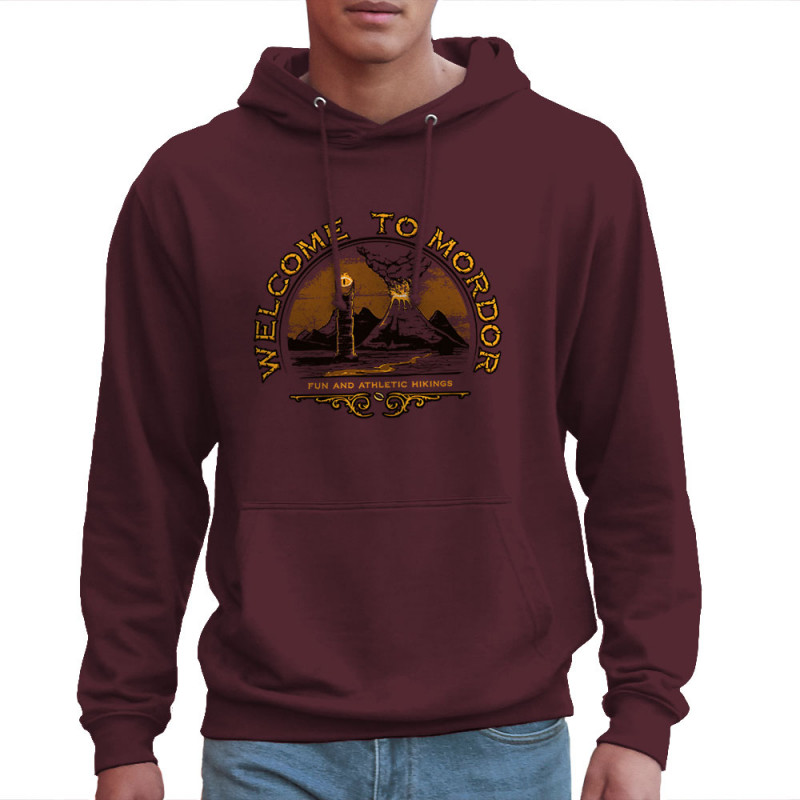 Sweat homme à capuche bordeaux Welcome to Mordor (Le Duc,Films/Séries)