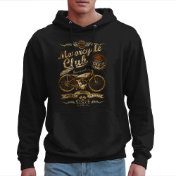 Sweat homme à capuche noir 1837 - Motorcycle Club (Gondrax,1837,Moto,Steam Punk,Moto)