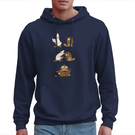 Sweat homme à capuche "Fusion"