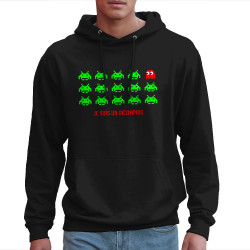Sweat homme à capuche noir Je suis un incompris (Jeux Vidéo / Geek,Humour)