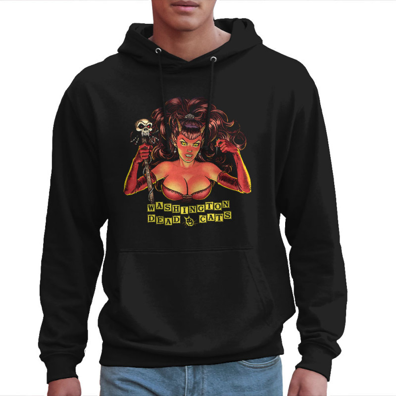 Sweat homme à capuche noir Washington Dead Cats - Lady Satana (Washington Dead Cats)