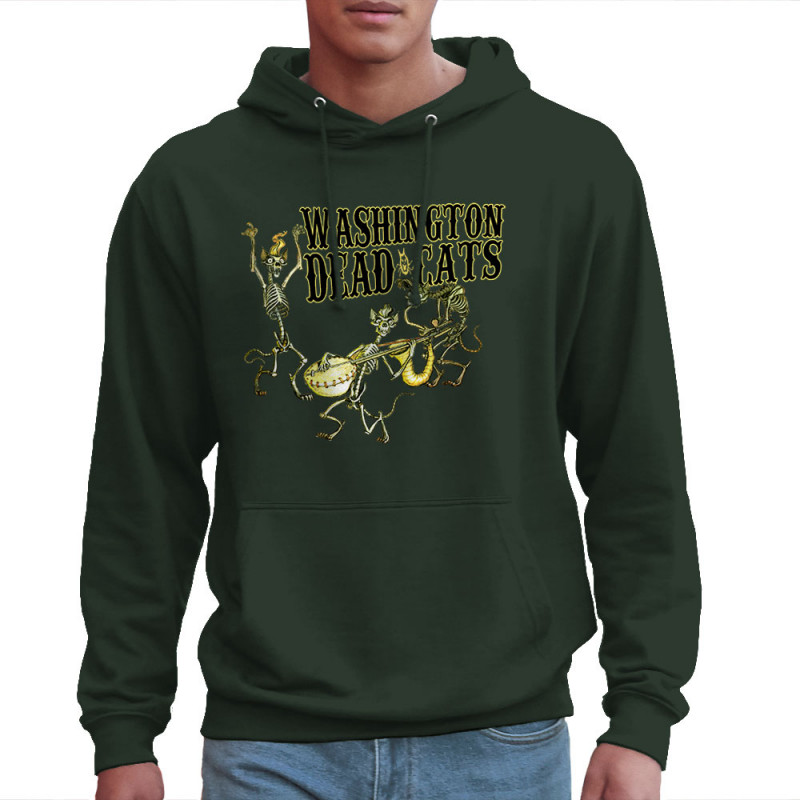 Sweat homme à capuche vert foncé Washington Dead Cats - Dead Cats Band (Washington Dead Cats)