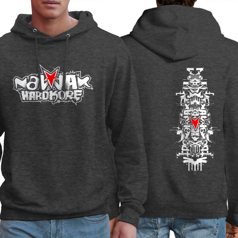 Sweat homme à capuche gris anthracite Nawak - Totem (Nawak)