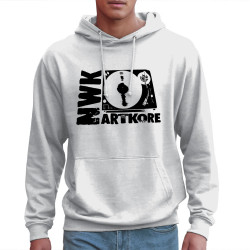 Sweat homme à capuche blanc Nawak - Use A MK2 (Nawak)