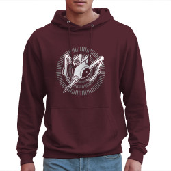 Sweat homme à capuche bordeaux Epileptik - Circle Hardcore (Epileptik)
