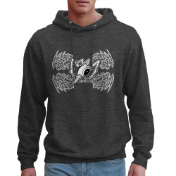 Sweat homme à capuche gris anthracite Epileptik - Spikes (Epileptik)