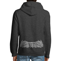 Sweat homme à capuche gris anthracite Epileptik - Spikes (Epileptik)