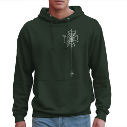 Sweat homme à capuche vert foncé Toile & araignée (Gondrax,Zombies,Animaux)