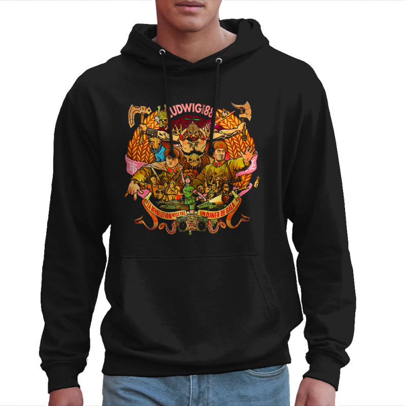 Sweat homme à capuche noir Ludwig Von 88 - Diner de gala (Ludwig Von 88)