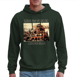 Sweat homme à capuche vert foncé Ludwig Von 88 - Hiroshima (Ludwig Von 88)
