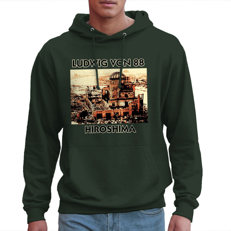 Sweat homme à capuche vert foncé Ludwig Von 88 - Hiroshima (Ludwig Von 88)