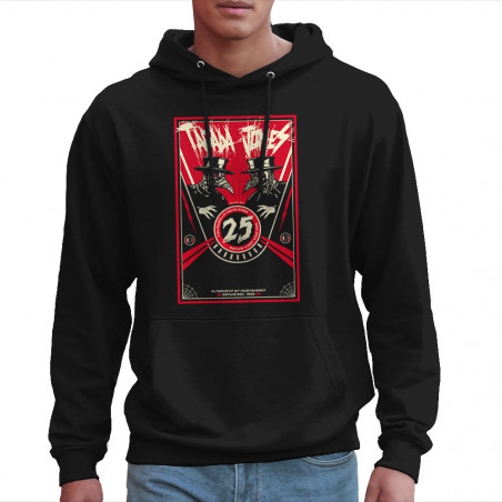 Sweat homme à capuche noir Tagada Jones - Toujours la même rage (Tagada Jones)